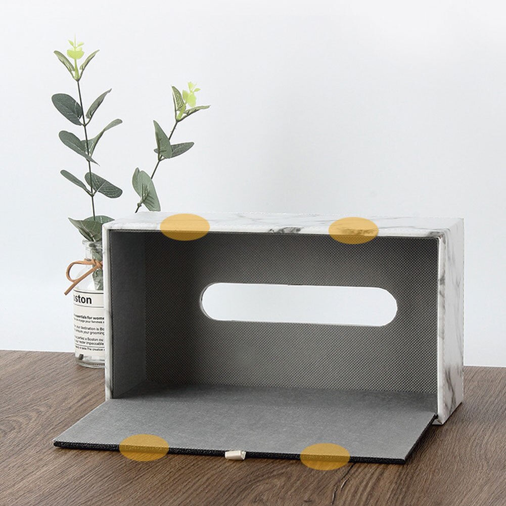 Tissue Doos Houder Marbling Inkt Lederen Servet Storage Case Rechthoekige Papier Case Voor Cosmetische Weefsels Desktop Opslag Rekken