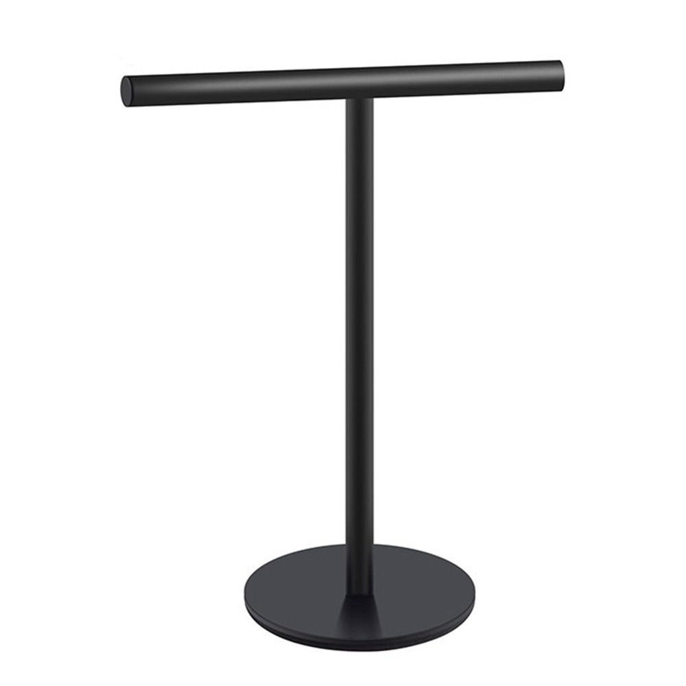 Stainless Steel Bath Towel Stand T-Shape Modern Style Bathroom Towel Hanger Waterproof Creativity Towel Bar Rack Countertop