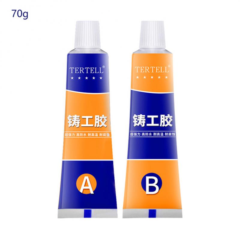 Pasta de reparación Industrial resistente al calor, 20g/70g/100g, pasta de reparación de Metal para soldadura en frío, Gel adhesivo A &amp; B, agente de fundición, herramientas de pegamento: 70g