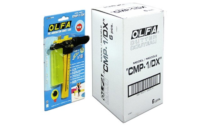 Cortador circular de brújula OLFA, CMP-1/DX, cortes de 1,6 cm a 22cm, 15 cuchillas adicionales, CMP-1/DX, hecho en Japón