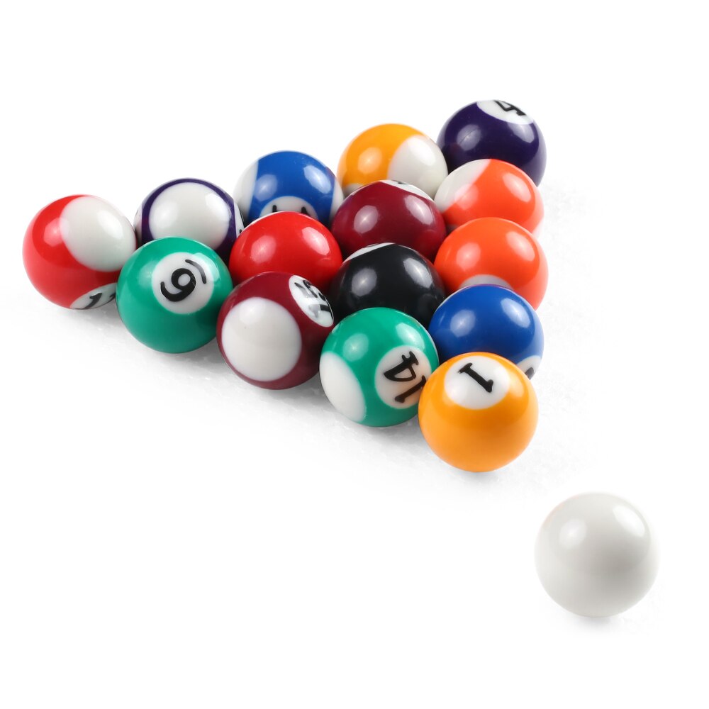 25MM / 38MM Children Billiards Table Balls Set Resin Small Pool Cue Balls Full Set Childer Table Ball For Table Ball Kid