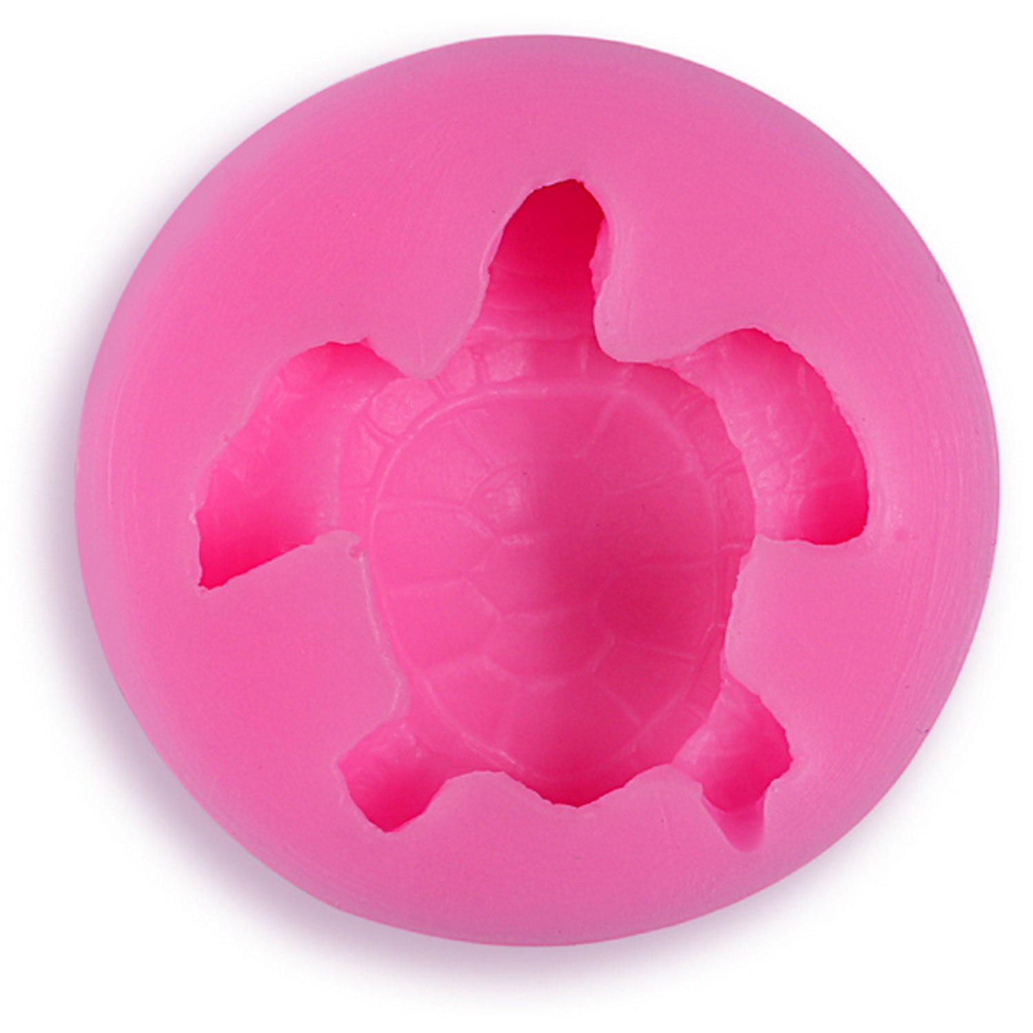 3d skildpadde silikone forme til gør-det-selv håndlavede sæbelys gipsbrød mousse gelé chokolade aroma fondant kage 4.6 x 1.3cm