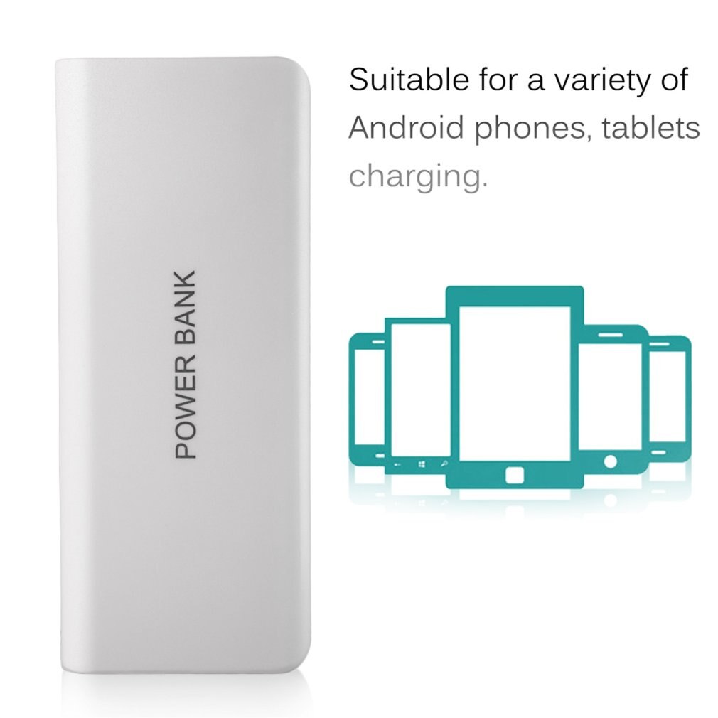 13000mah Power Bank shell External Batteries Portable Mobile Phone Backup Bank with Double USB Interface Charger Portable Power
