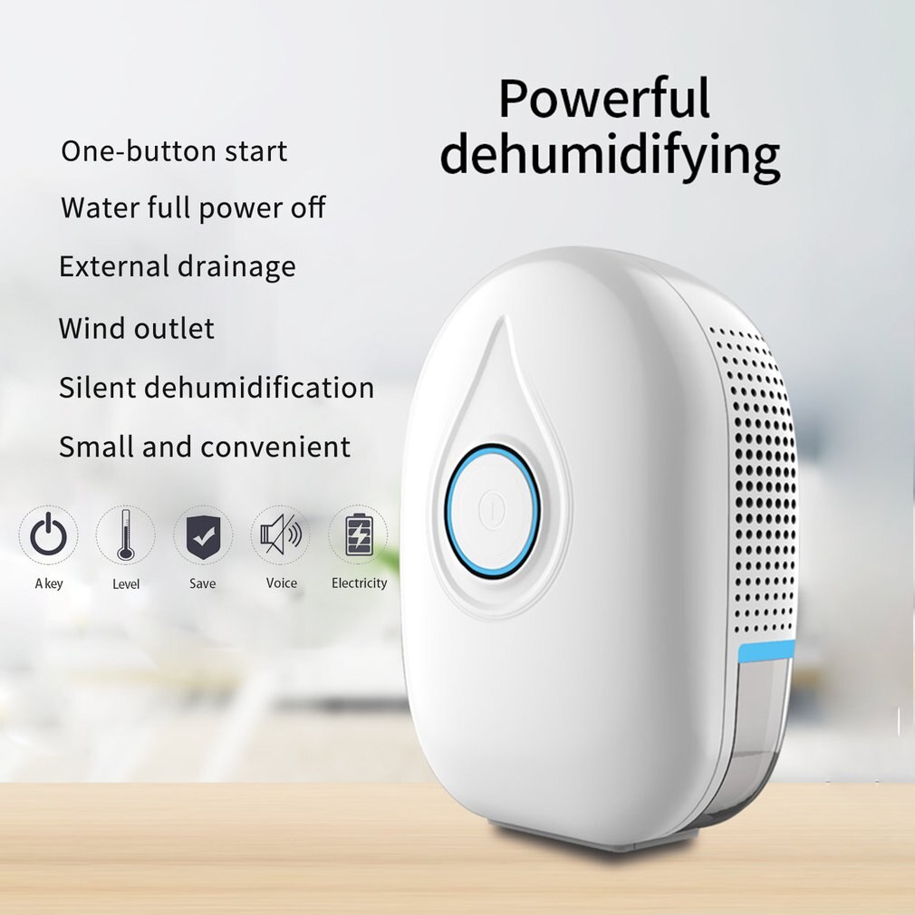 Mini déshumidificateur absorbeur d'humidité sécheur d'air électrique séchoir de refroidissement purificateur d'air pour la maison chambre cuisine bureau