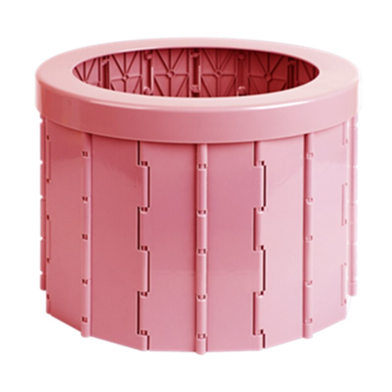 JayCreer Portable Collapsible Car Toilet-Mobile Emergency Toilet,Potty for Adults Children/Pregnant Woman Vomiting: Pink