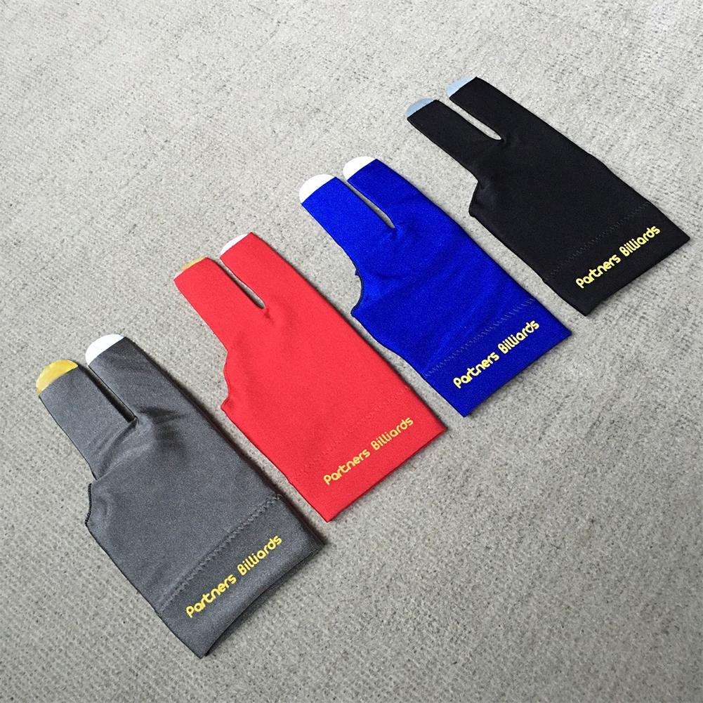 Unisex luvas de bilhar de três dedos cor sólida lycra tecido elastano snooker especial luvas de bilhar equipamento de jogo de bilhar