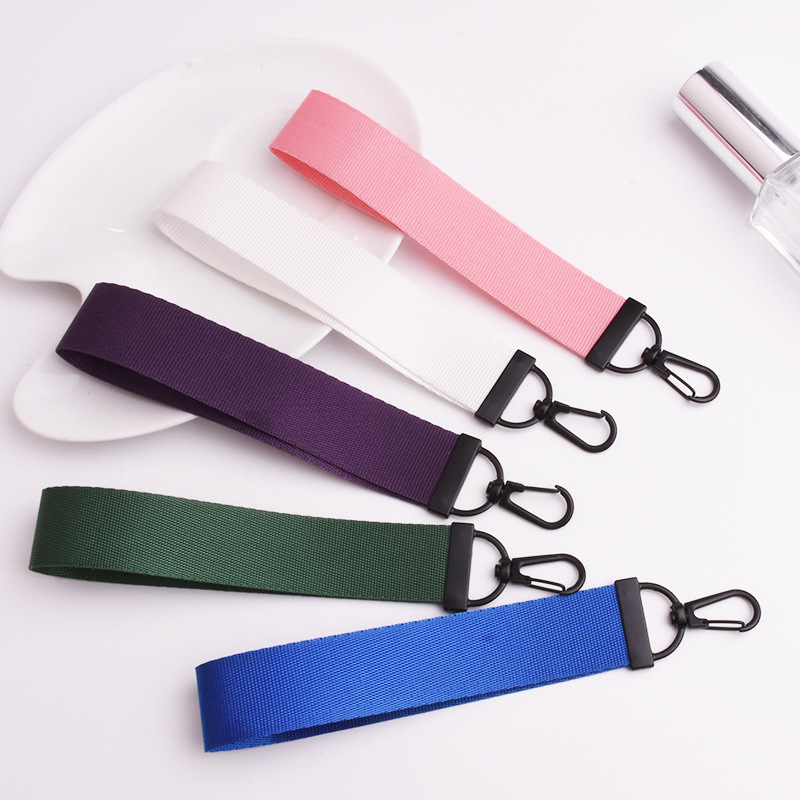 Llavero con tira de lona Simple, tela Oxford con personalidad, colgante de mochila escolar resistente, accesorios de ,