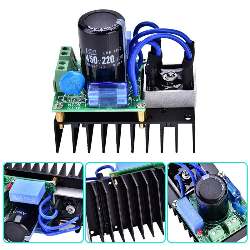 2X AC-DC Converter Board 0-220VAC To 0-311VDC Multiple Protection Rectifier Module