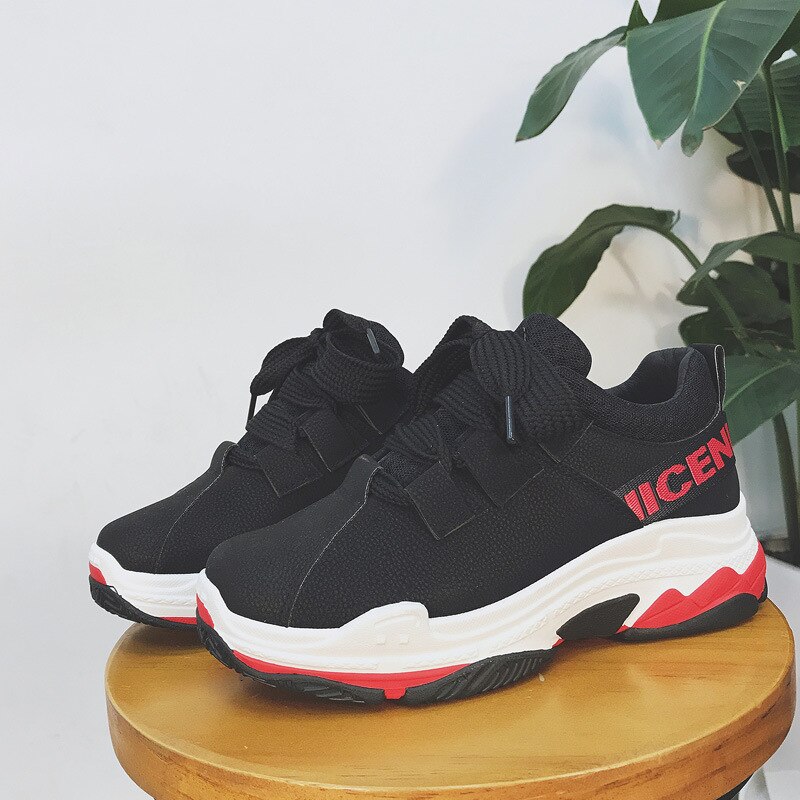 Sportskor för kvinnor ulzzang dragkedja bantningsskor kvinna fitness kvinnliga studenter badmintonskor sneakers