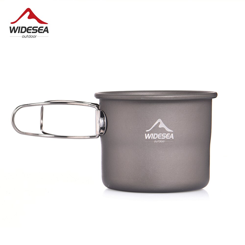 Widesea-taza para acampar al aire libre, taza de café, té, aluminio, vajilla de Turismo, suministros de cocina para Picnic, equipo turístico para senderismo