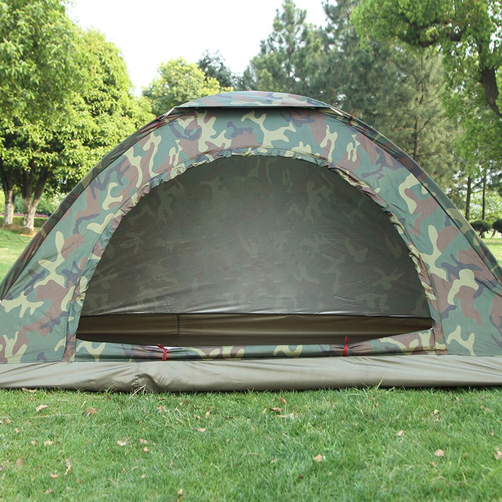 2 Person Tent Double Camping Camouflage Tent Beach Leisure Tent Outdoor Family Portable Llightweight Quick Open Waterproof Tent