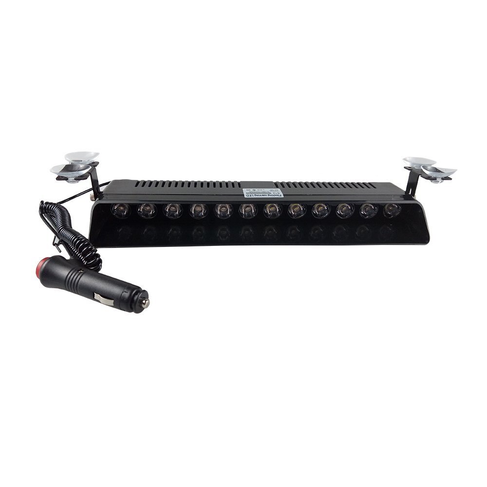 12 LED Strobe Blitz Warnung Licht Windschutz Auto Licht Blinkt Feuerwehr Nebel Notfall Fahrzeug Lichter DC12V