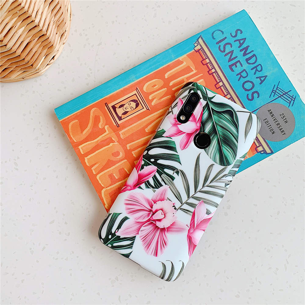 Luxury Flower Phone Cases For Xiaomi Redmi Note 8 7 Pro Case Silicone Soft Back Shell For Xiaomi Redmi 7 Note 7 Pro Case Cover: For Redmi Note 8 / 5
