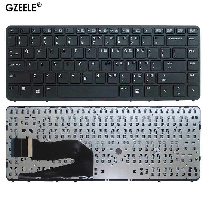 English Laptop Keyboard for HP EliteBook 840 G1 850 G1 ZBook 14 for HP 840 G2 US: No Backlight