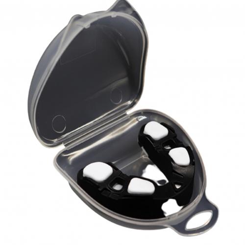 1Pc boxe Sport protège-dents protège-dents garde Sport orthèse appareil orthodontique formateur pour enfants jeunesse Football basket-ball: Black White