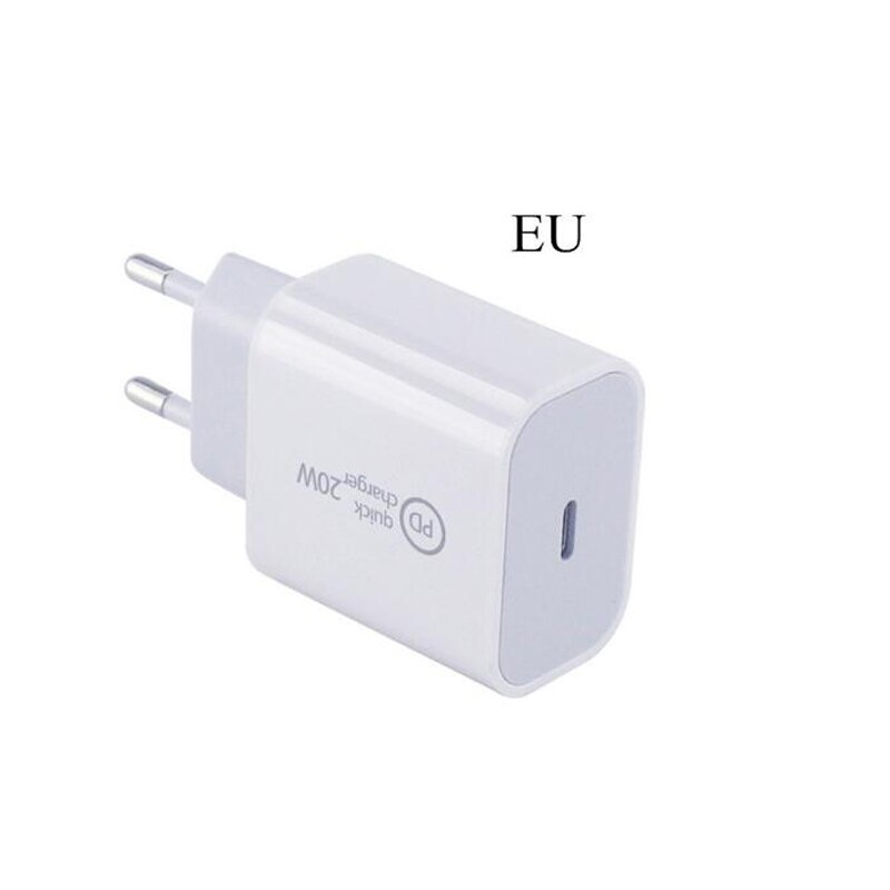 Magnetische 15w draadloze oplader, snel draagbaar opladen voor telefoon 12 mini 12 pro max 12 type-c, snelle 20w us eu uk stekkerlader: Eu 20w opladers