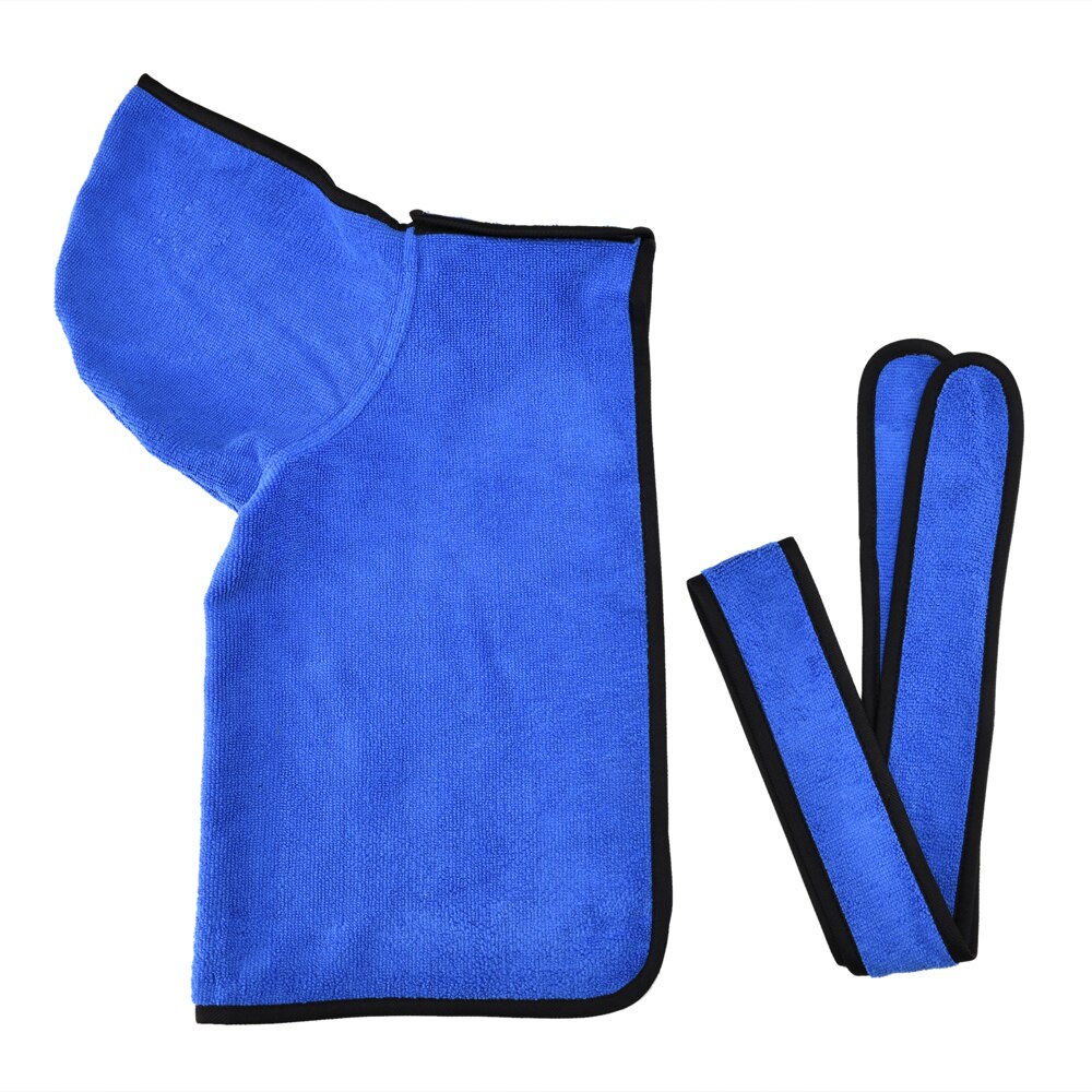Dog Bathrobe Soft Super Absorbent Luxuriously 100% Microfiber Dog Drying Towel Robe with Hood/Belt for Large,Medium,Small Dogs