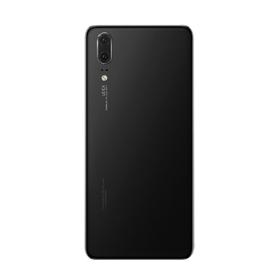 For Huawei P20 Back Battery Cover EML L29 L22 Back Glass Door Housing Case For Huawei P20 Battery Cover Rear Panel: Black With Lens