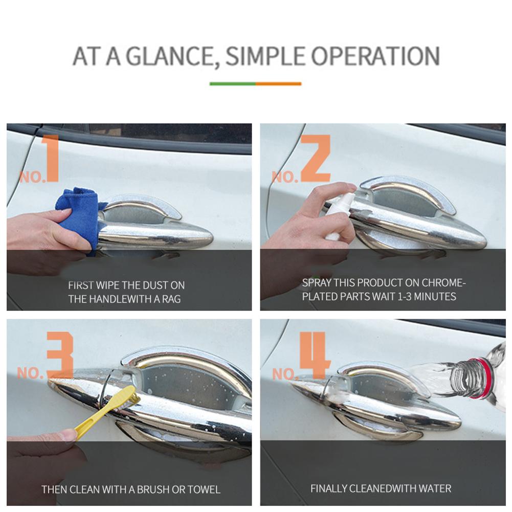 Chrome Part Scratch Repair Deoxidation Car Interior Refurbishment Agent Rust Removal Paint Care Plastic Maintenance Accessories