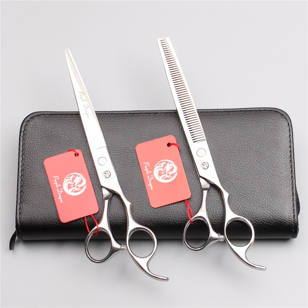 Z1006 7.5" Stainless Grooming Scissors Straight Shears Thinning Shears Pet Scissors Cats Dog Scissors Animal Shears