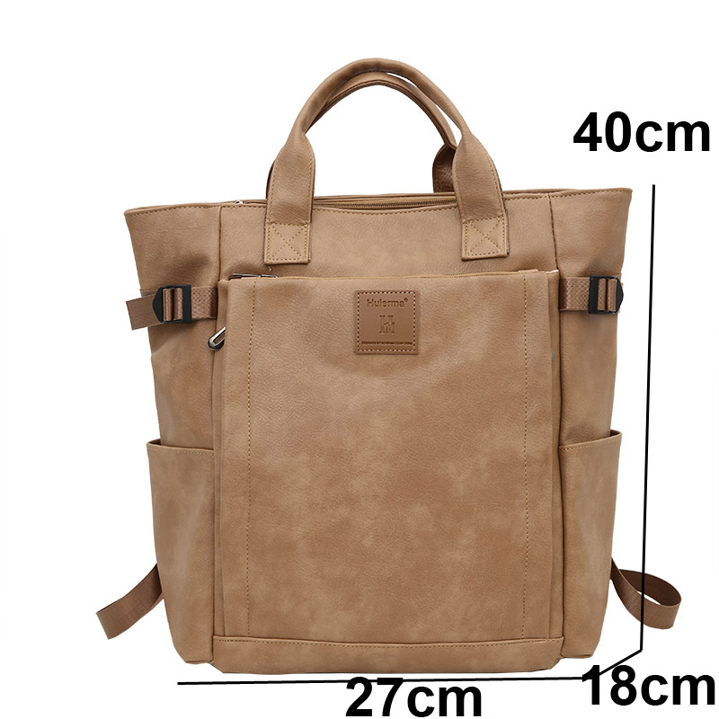 Dames Rugzakken PU Leer Reizen Heren Rugzak grote capaciteit Schooltassen Vrouwelijke grote bakken student laptoptassen rugzak