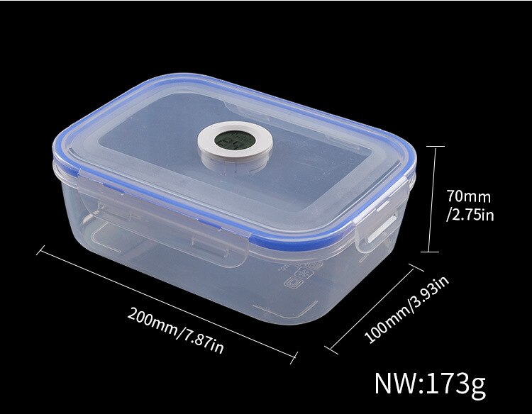 Barattolo trasparente dell'umidificatore della scatola di sigaro dei PP del commestibile per l'igrometro integrato della caramella del tabacco del sigaro con il legno di cedro dell'umidificatore del sigaro