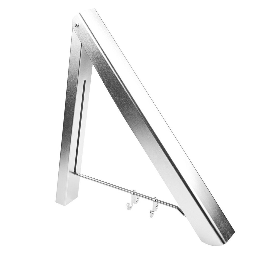 Clothes Hanger Rod Wall Mount Space Saver Clothing Organizer Laundry Room