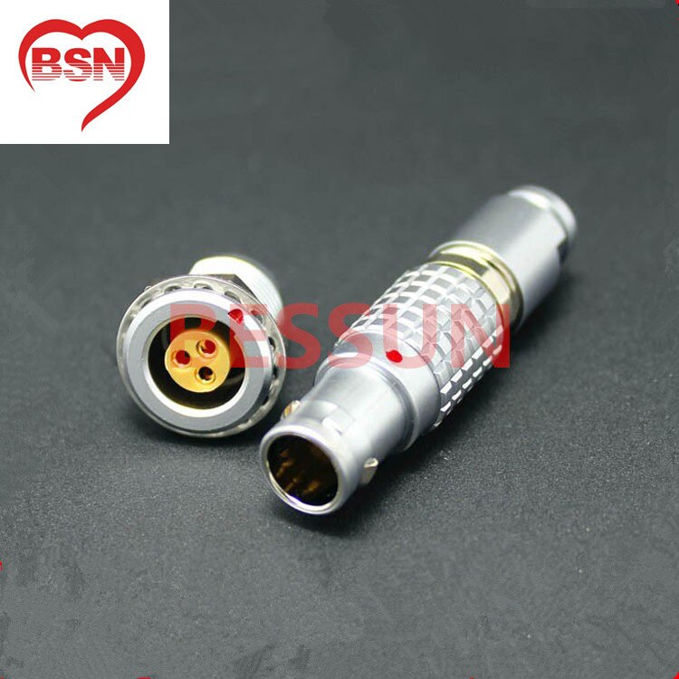 Connecteur LEMO 3 broches FGG.1b.303. Plaqué