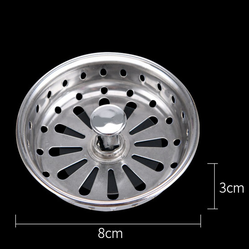 Stainless Steel Kitchen Sink Strainer Stopper Waste Plug Sink Filter Filtre Lavabo Bathroom Hair Catcher Kitchen Accessories