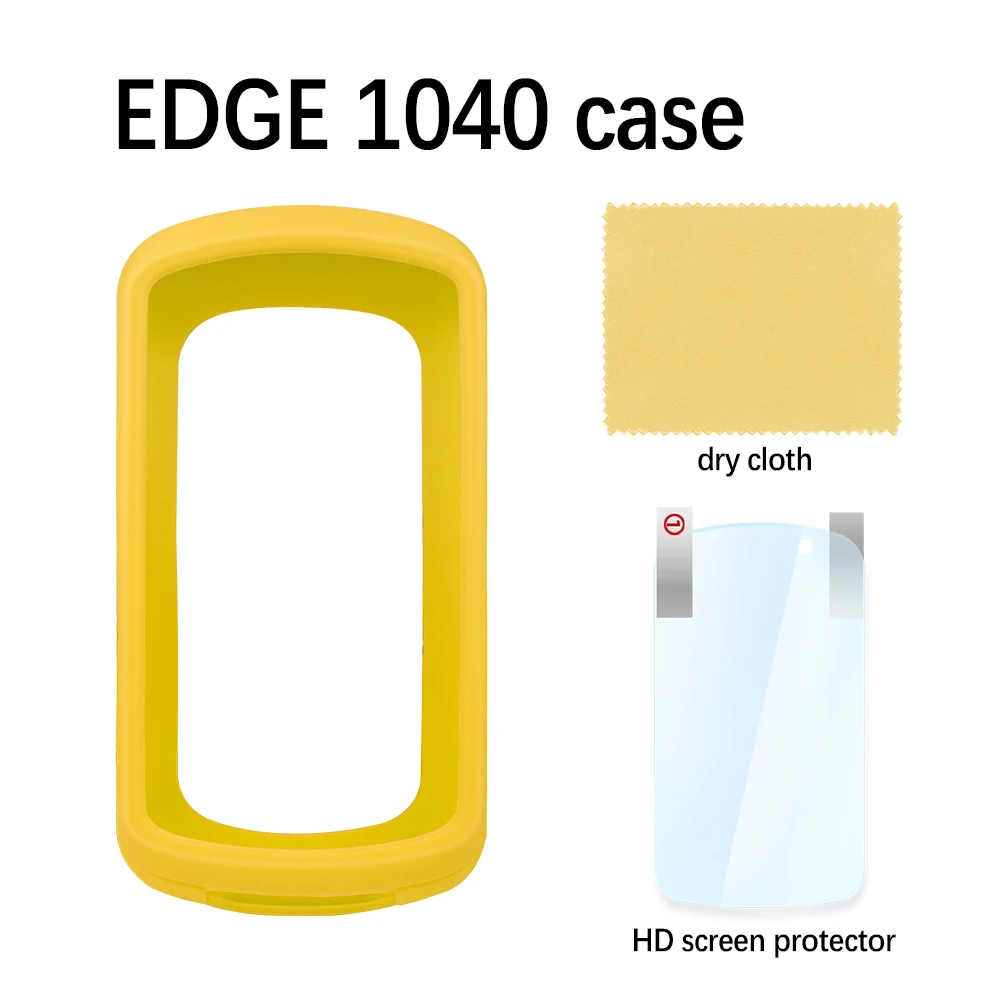 Garmin Edge 1040 Beschermhoes Zachte Siliconen Hoes Gps Fiets Fiets Computer Bescherming Schermfolie: Light Grey