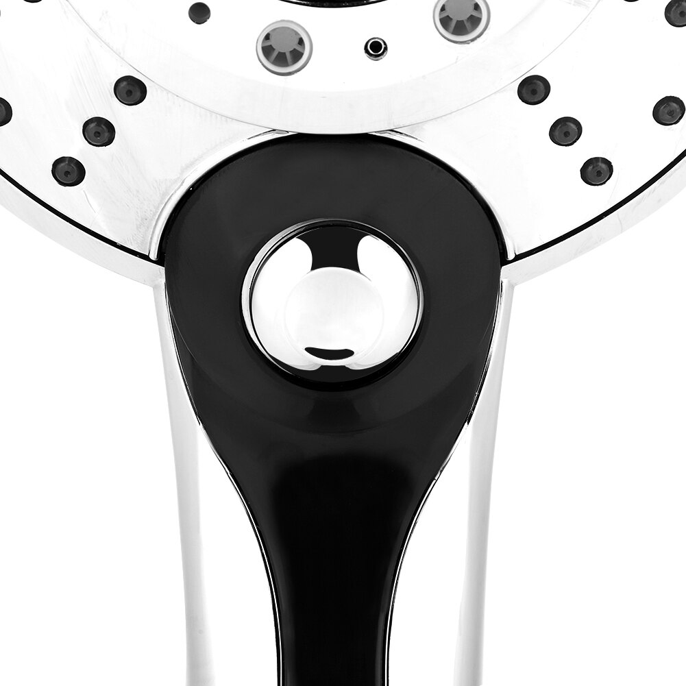 Digitale Led Douchekop Met 3-Kleur Temperatuur Controller Handheld Zilver Galvaniseren Led Licht 3 Spuiten Modus Douchekop