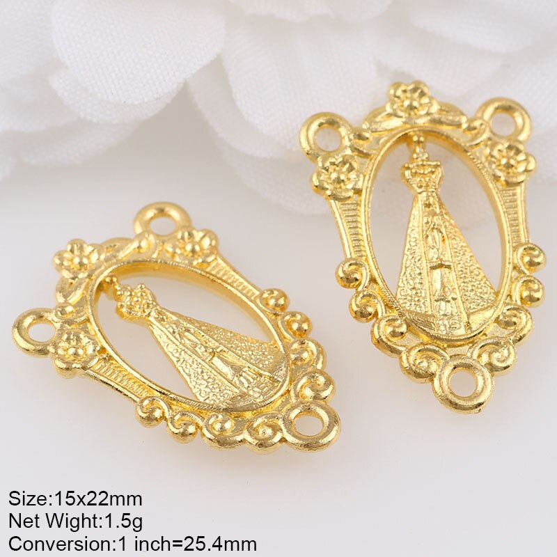 20 stücke Religiöse Charme Drei Löcher Halskette Verknüpfung Charme Anhänger Schmuck, sterben DIY Schmuck zubehör: AJ596-1