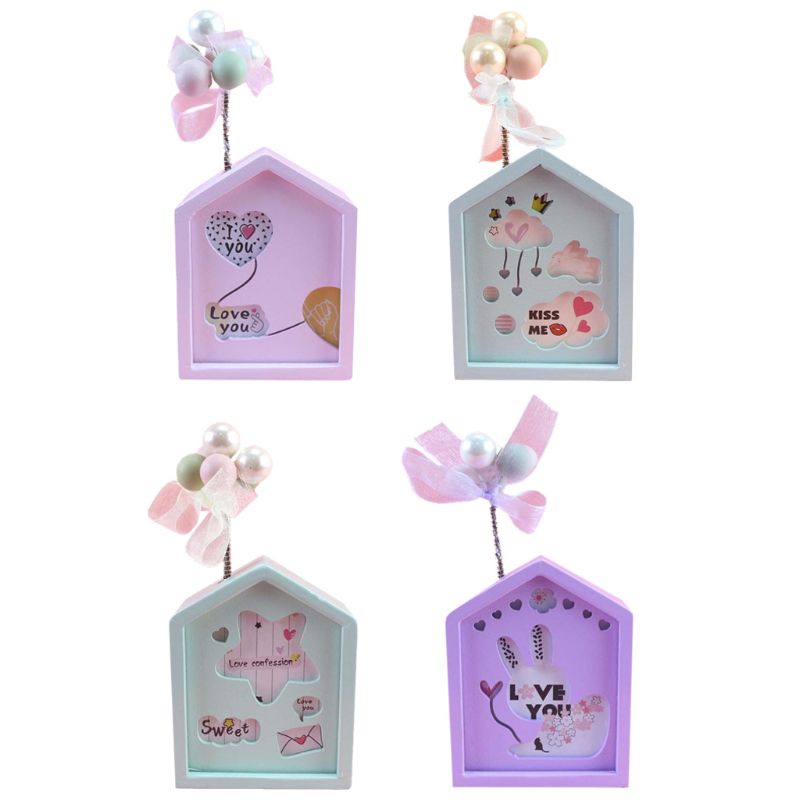 Rotating Wooden Music Box Home Bedroom Room Decoration Ornaments Y4UD