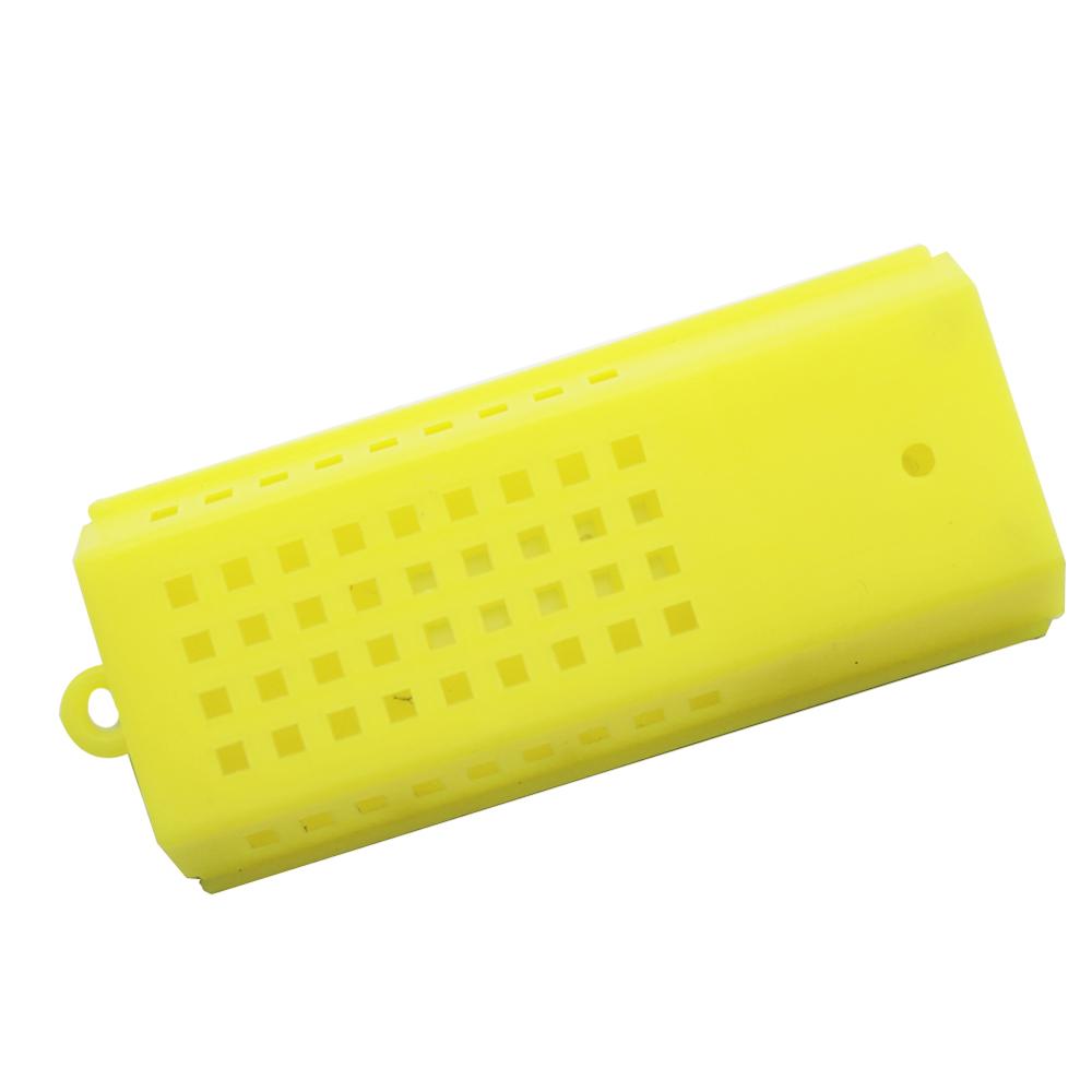 Jaulas de transporte para apicultura, sistema de cría de abejas alargadas, color amarillo, jaula de abejas reina, herramientas de 50 Uds.: Default Title