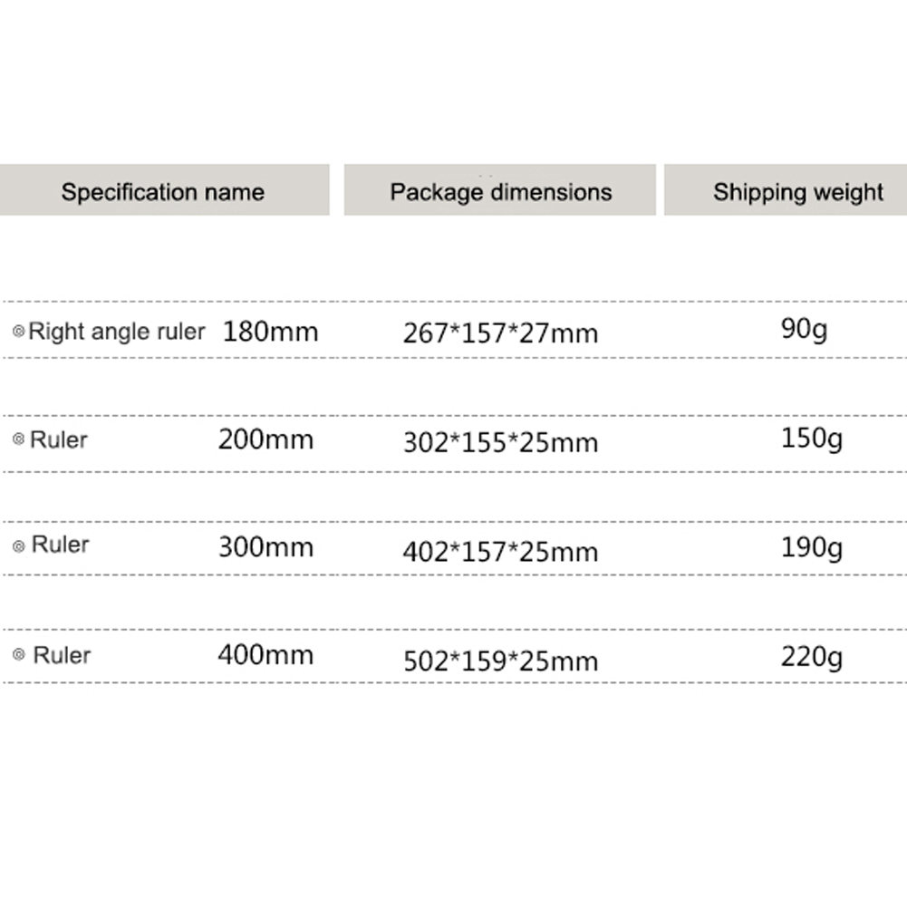 Regla de escala de acero inoxidable 180/200/300/400mm regla de agujero tipo T marcador de carpintería marcador de línea herramienta de medición de carpintero