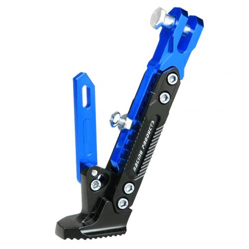 Pata de cabra ajustable para motocicleta eléctrica, soporte lateral para estacionamiento, 1 Uds.: Azul