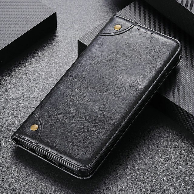 Für OPPO Realme 5 Pro Fall Luxus Wallet Magnetic Flip-Cover für Funda Realme Q Fall Realme5 Echt Mich 5Pro realme 5 Abdeckung RealmeQ: For Realme Q / Black