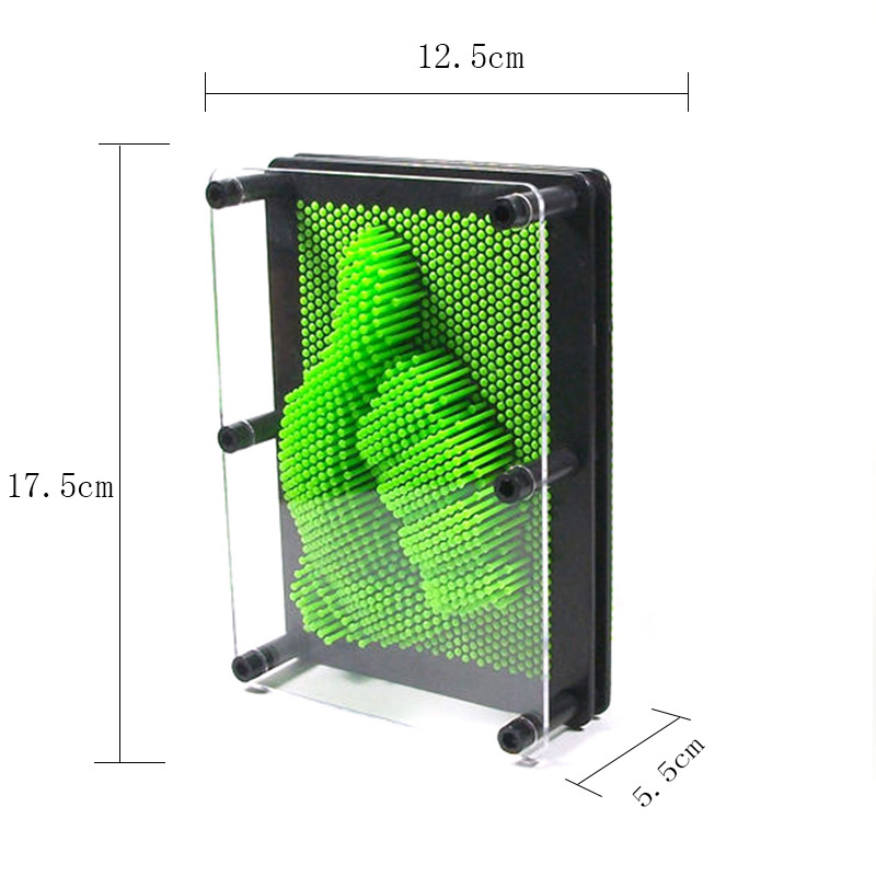 DIY Neue eigenartigen handabdruck 3D Klon hand Modul 100 variante Nadel malerei pinart Stereo Nadel Gravur: m-green