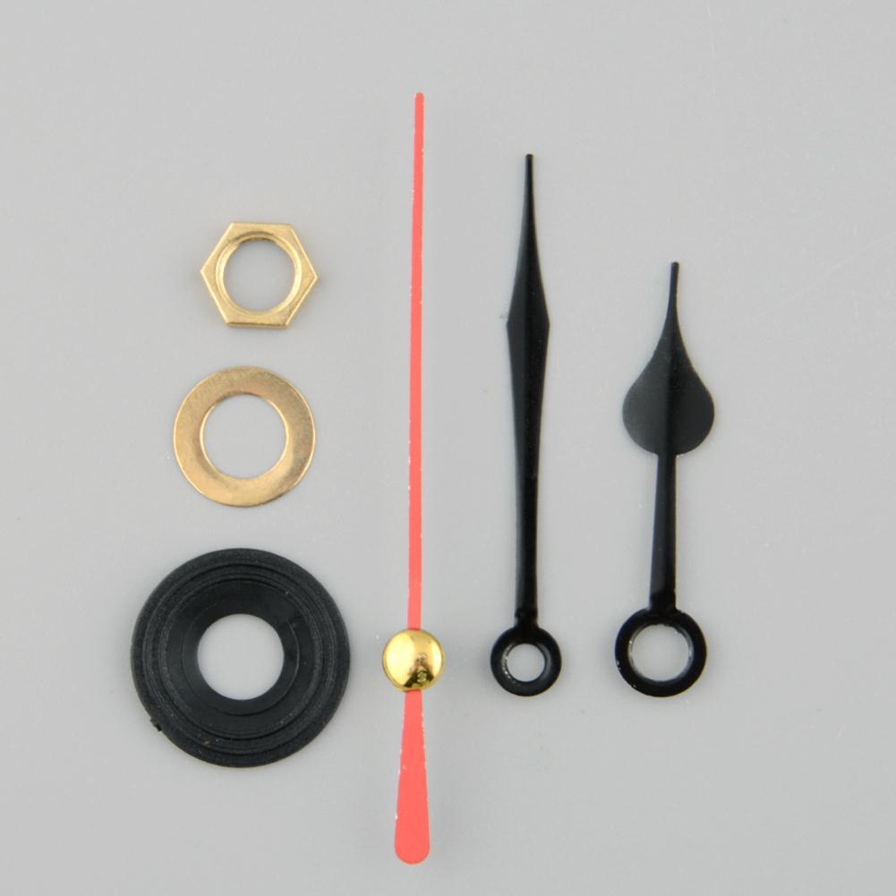 Stille Klok Quartz Uurwerk Mechanisme Rode en Zwarte Hand Deel Reparatie Tool Set Wandklok Klok Beweging Klok Onderdelen Muur decal