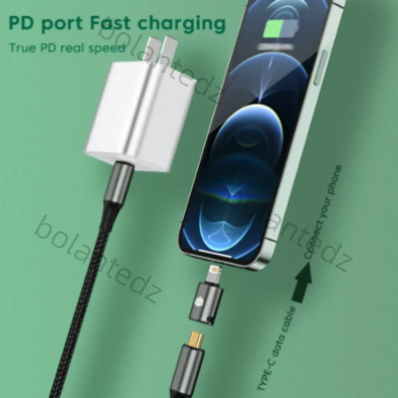 20W Fast Usb Type C To Lightning Adapter for IPhone 13 Pro Max 12 14 Usbc Male To Ios 8pin Female Otg Quick Charging Converter​​