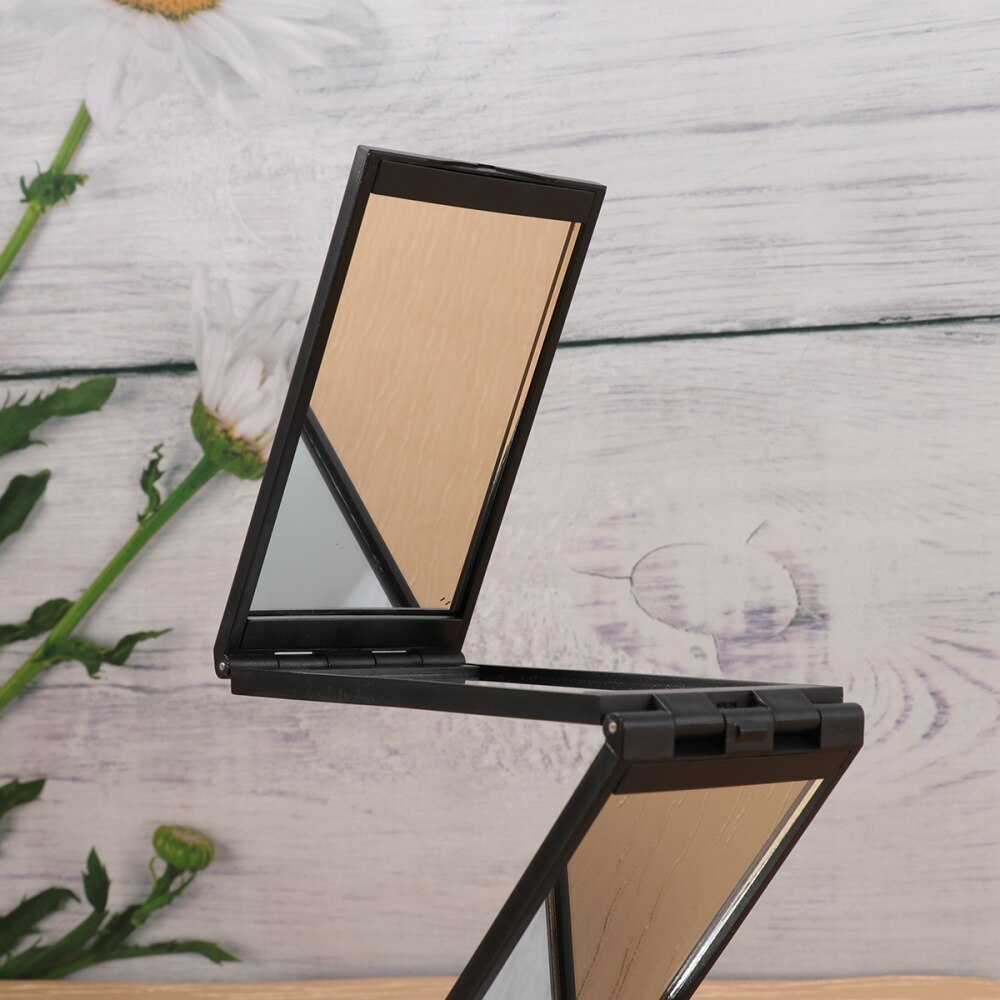 1Pc Kappers Spiegel Draagbare 360 Dode Hoek Alle Kanten Opvouwbare Make-Up Spiegel