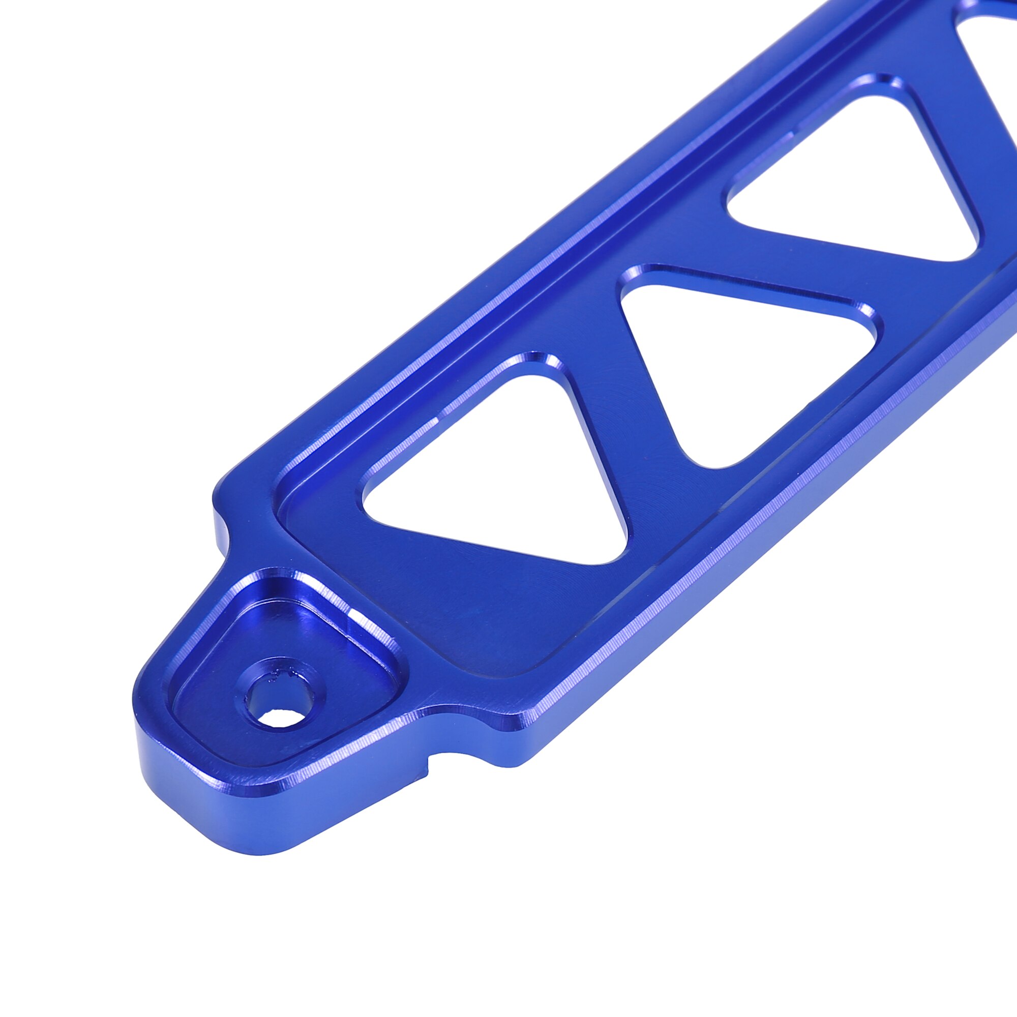 Soporte Universal para sujetar batería de coche, accesorio hueco de aleación de aluminio, 145mm, 190mm, color azul