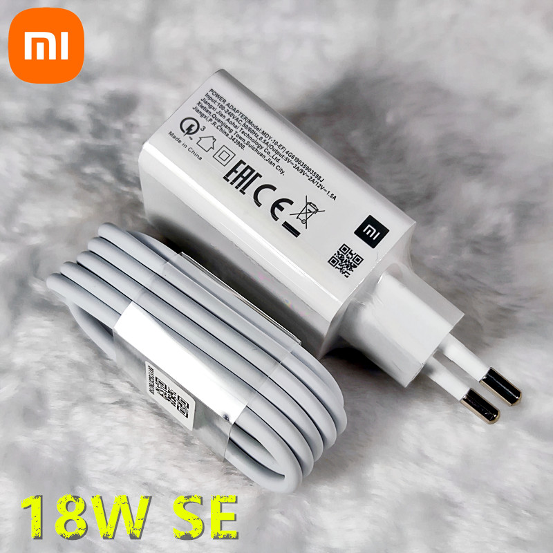 Xiaomi-cargador Original Redmi 13C, adaptador de carga rápida USB PD, 18W, UE, para Redmi 13R, 12, 8, 9, 9T, 10, 8A, Poco C40, M3 Pro: UE