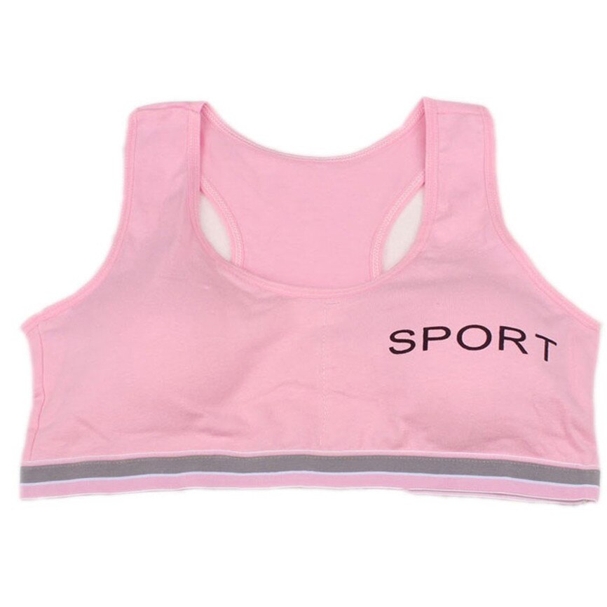 Intimo per bambina intimo reggiseno gilet intimo per bambini intimo sportivo abbigliamento periodo di sviluppo per bambini gilet intimo sportivo: Pink