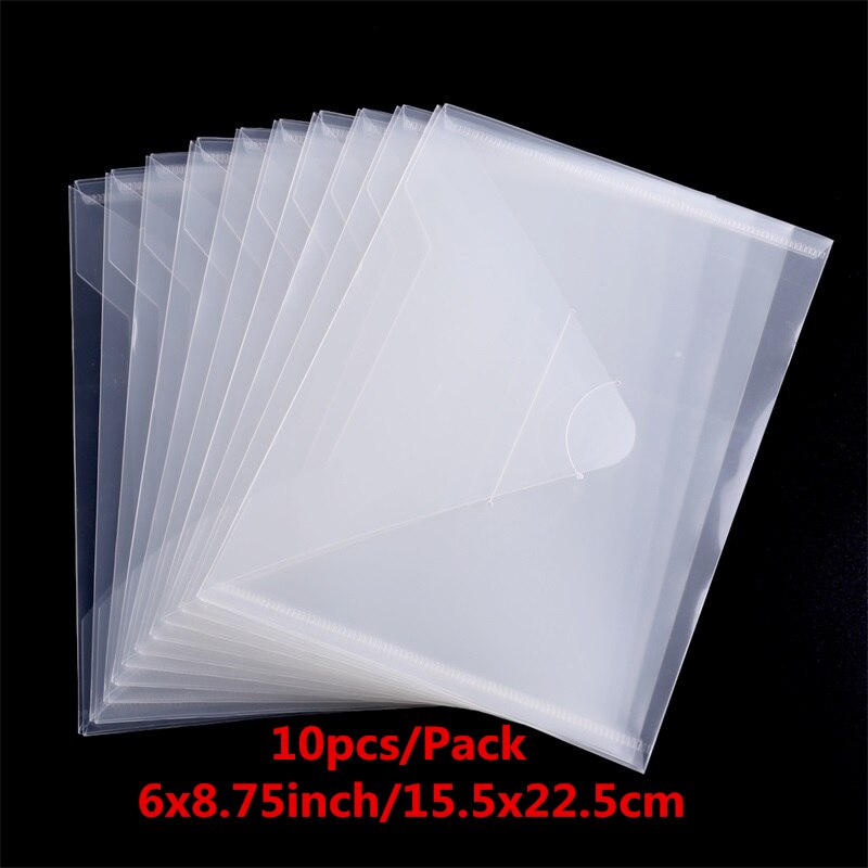 10 Pcs/pack Plastic Storage Envelopes for Clear Stamps and Cutting Dies Storage Pockets for Crafters Easy Close and Open: 3