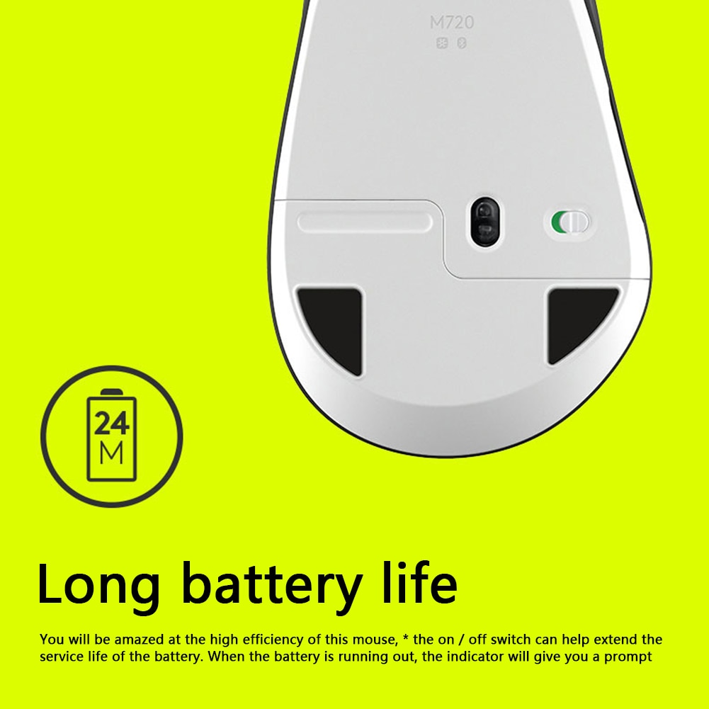 Bluetooth Wireless Mouse Gaming Computer PC Laptop 8 Buttons Mice for Logitech M720 Office Caring Computer Supplies