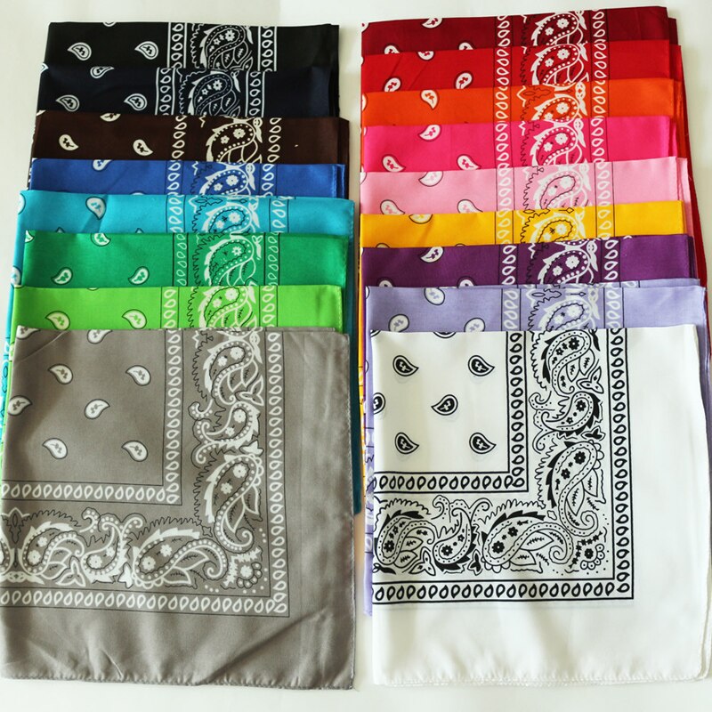 55 Cm Paisley Bandana In Sport Sjaal Polyester Hoofdband Voor Jongen/Meisje Hoofddeksels