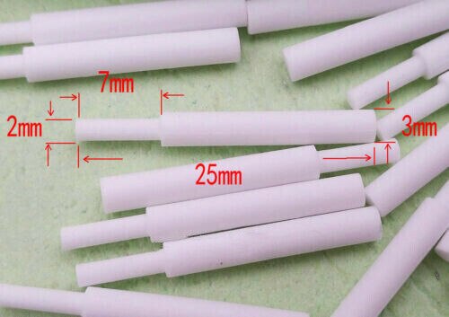Alumina Ceramic Soldering Plate With Holes Jeweler Pin Welding Tool: 10pcs Ceramic pin