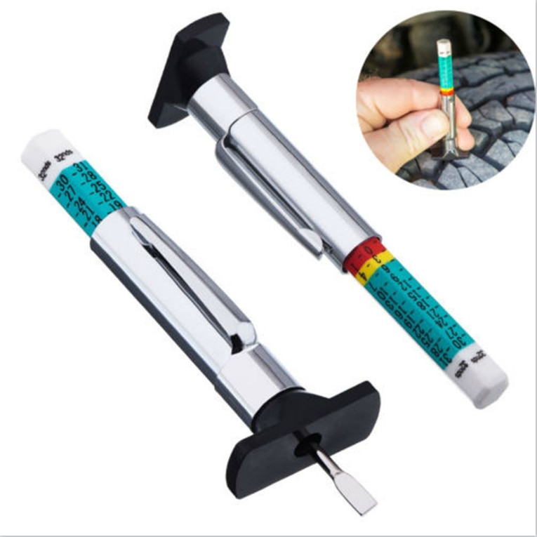 Car Tyre Color Coded Depth Gauge For suzuki ignis swift alto grand vitara sx4 jimny kizashi Ertiga Edcudo Mudguards Fender