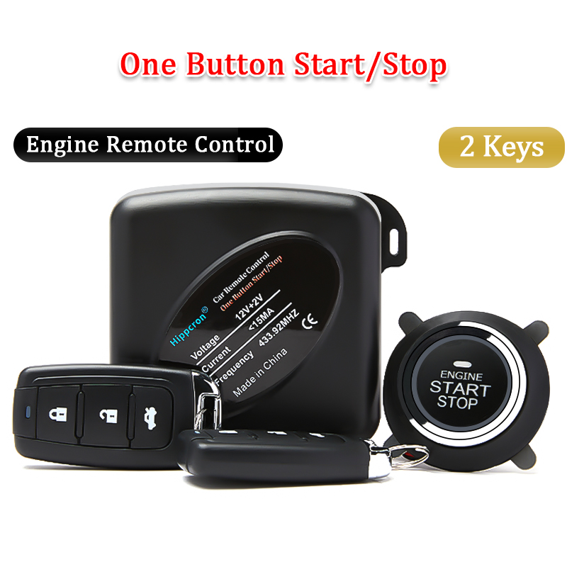 Auto Alarm Fernbedienung PKE Auto Keyless Eintrag Motor- Anfang Alarm System drücken Taste Fernbedienung Anlasser halt Auto